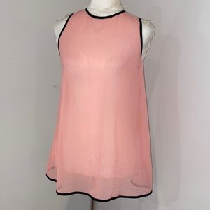 Forever 21 pink sheer blouse